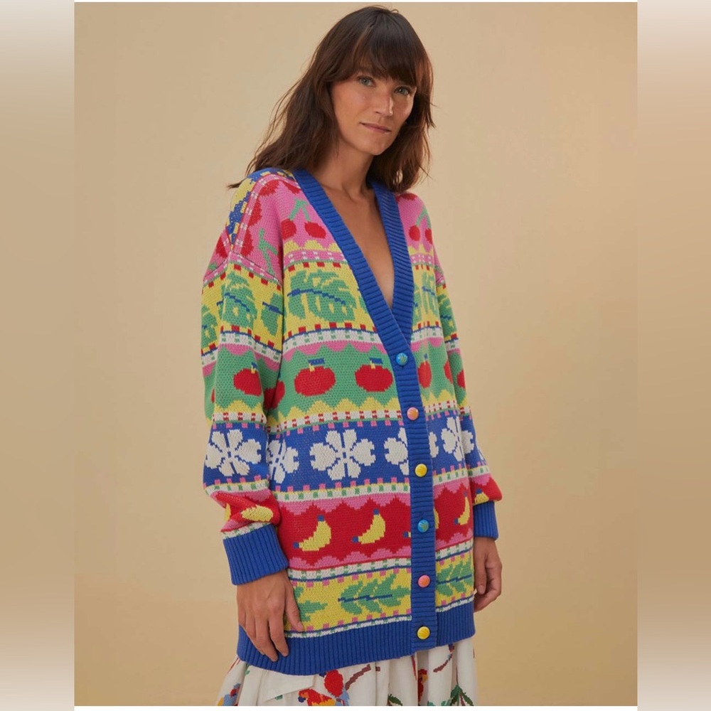 Farm Rio Knit Cardigan XL